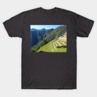 Inca Terraces of Machu Picchu. Peru T-Shirt